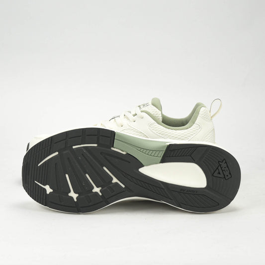 PEAK TRAINING RUNNING SHOES-WHITE/GREEN