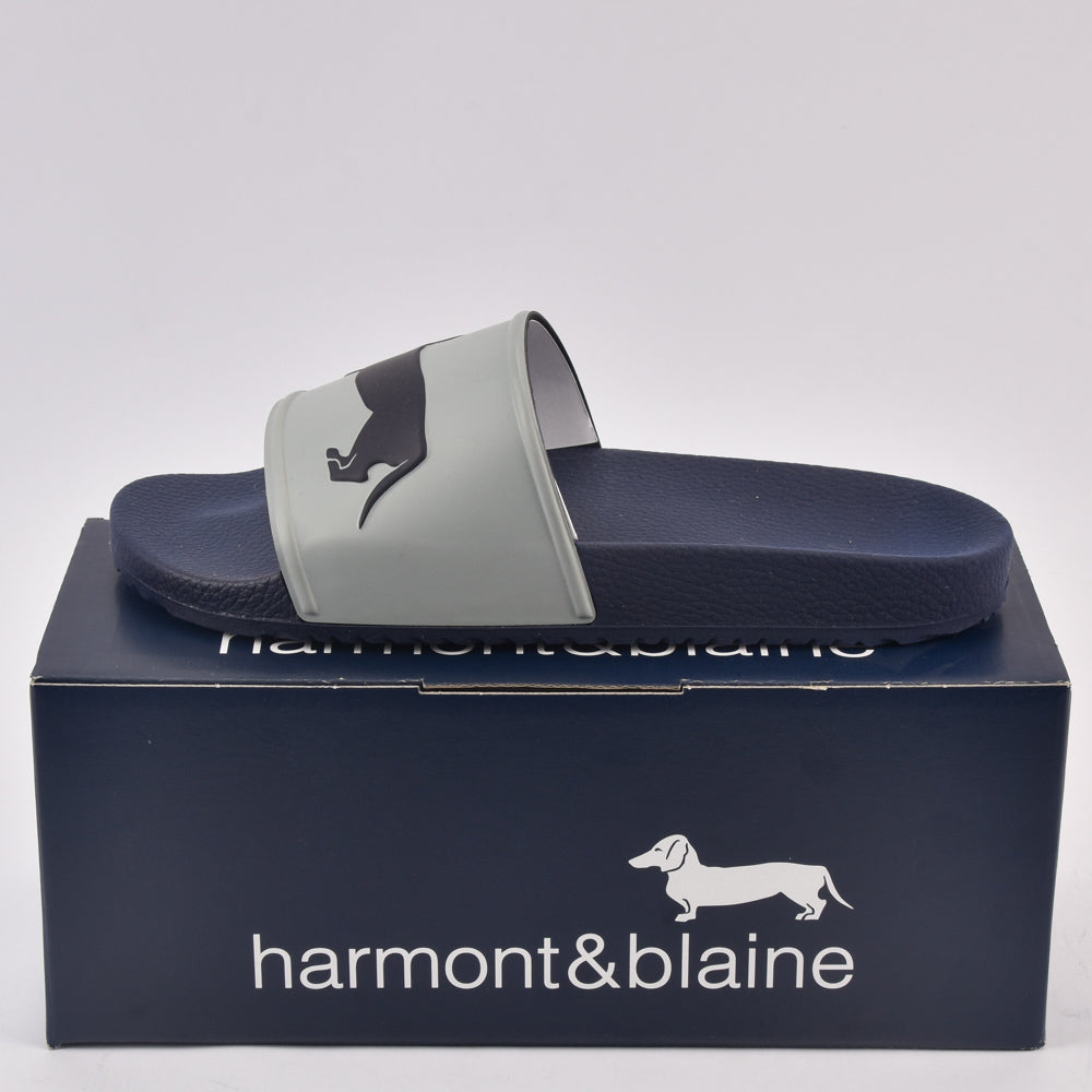 Harmont and Blaine - Sandale de Bain LOGO GRIGIO - BLU