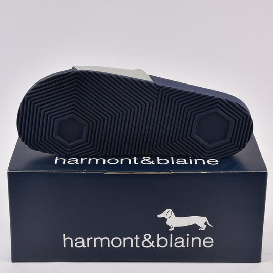 Harmont and Blaine - Sandale de Bain LOGO GRIGIO - BLU