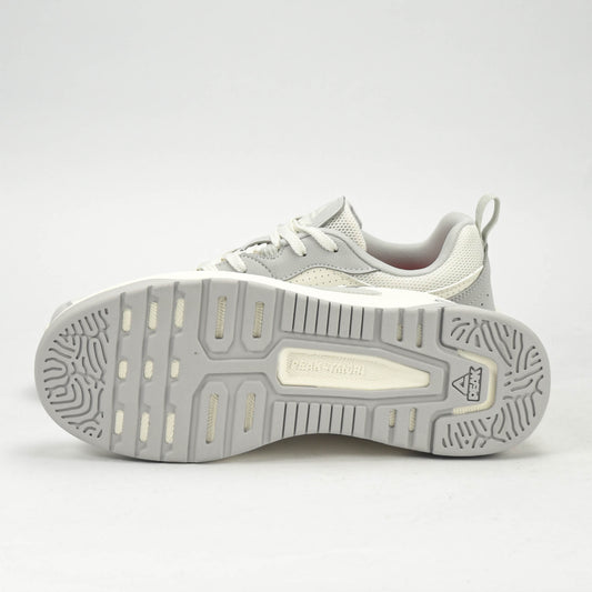 PEAK SPORTS SHOES-WHITE/GREY