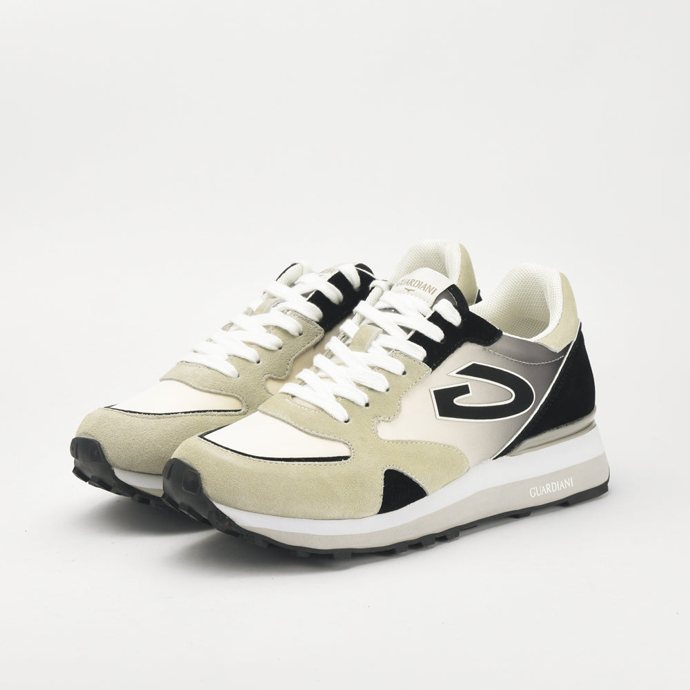 GUARDIANI - WEN 3162 LOW M SUEDE CREAM/ DK. BLACK