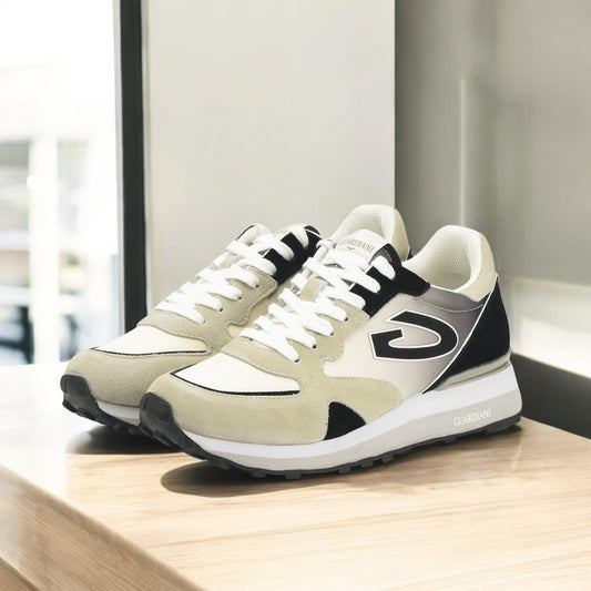 GUARDIANI - WEN 3162 LOW M SUEDE CREAM/ DK. BLACK