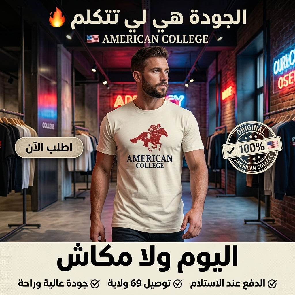 American College t-shirt pour Homme