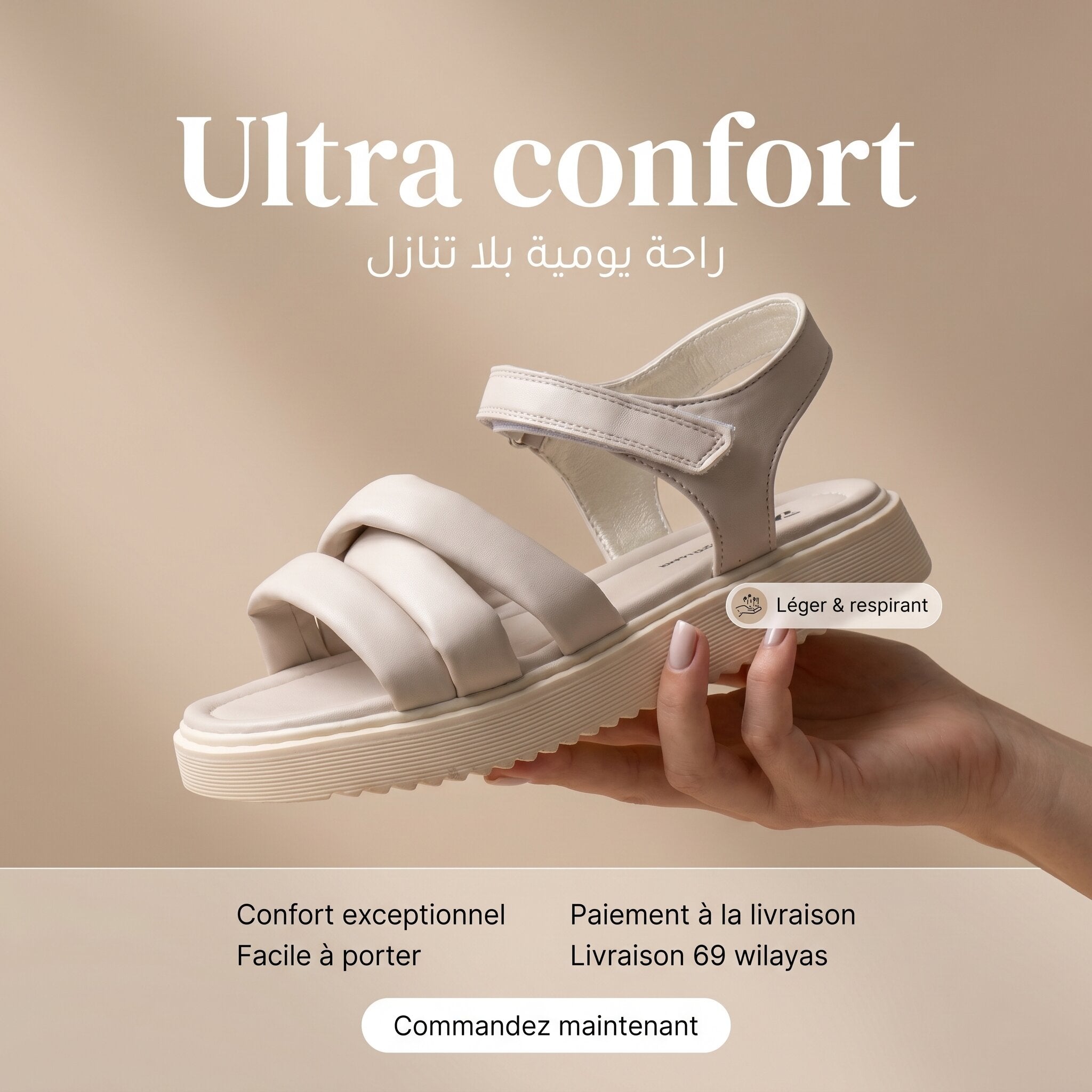 Safety Jogger Sandales Jeune Fille Beige