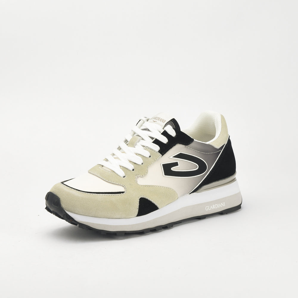 GUARDIANI - WEN 3162 LOW M SUEDE CREAM/ DK. BLACK