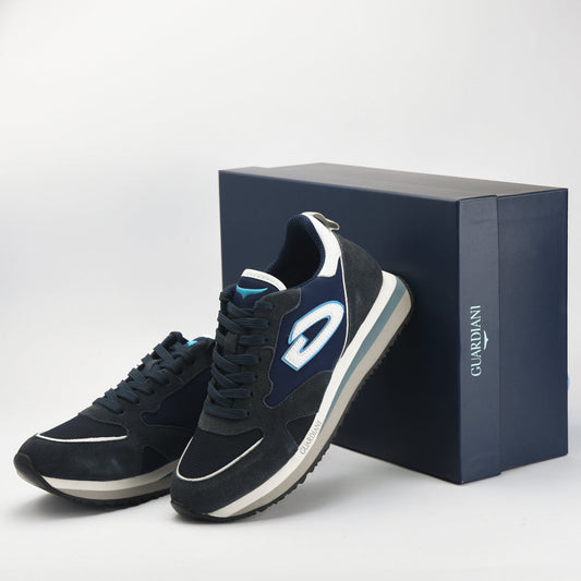 ALBERTO GUARDIANI - WEN 3163 LOW M SUEDE LIGHT BLUE/ GR