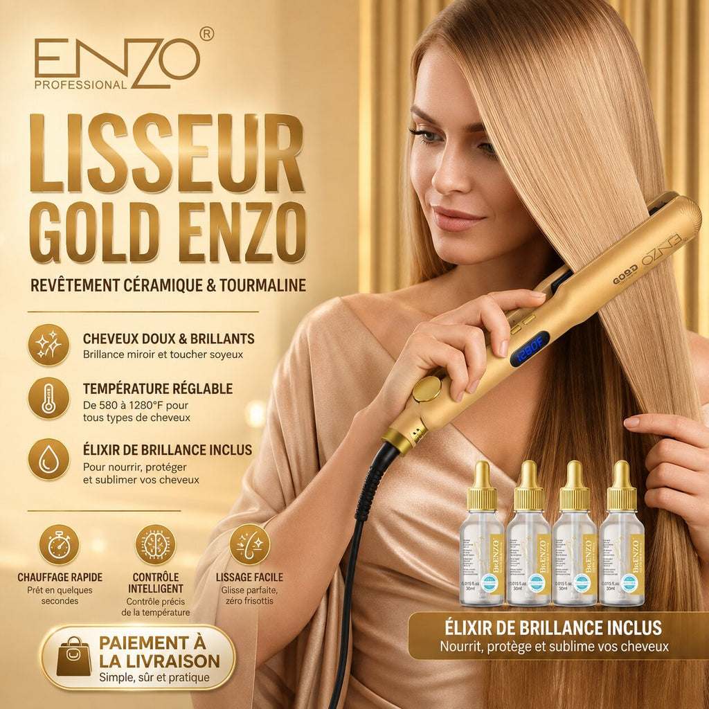 ENZO Professional Gold EN-3982 Hair Straightener