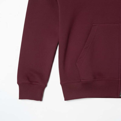 Sweat milano à capuche zippé homme BORDEAU