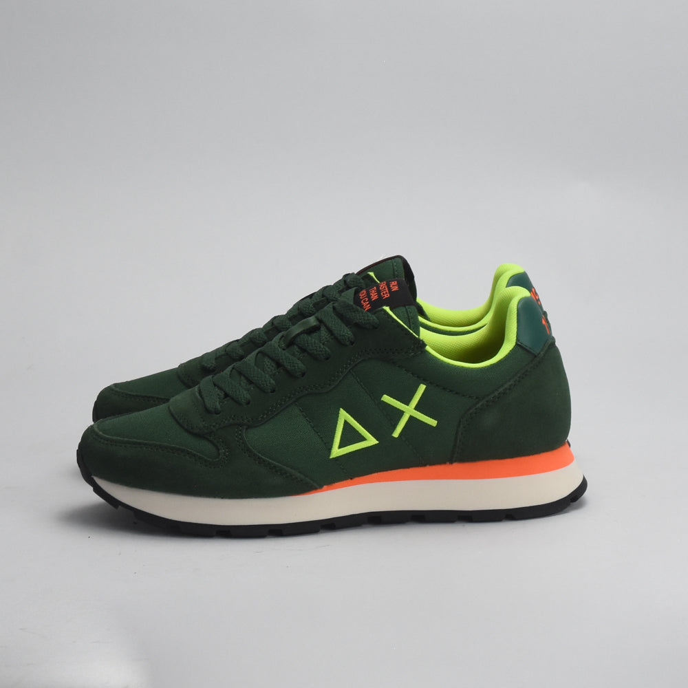 BASKET SUN68 TOM FLUO-37-VERDE SCURO