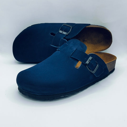 Birk orthopedic Shoes - Boston NUBUCK BLEU
