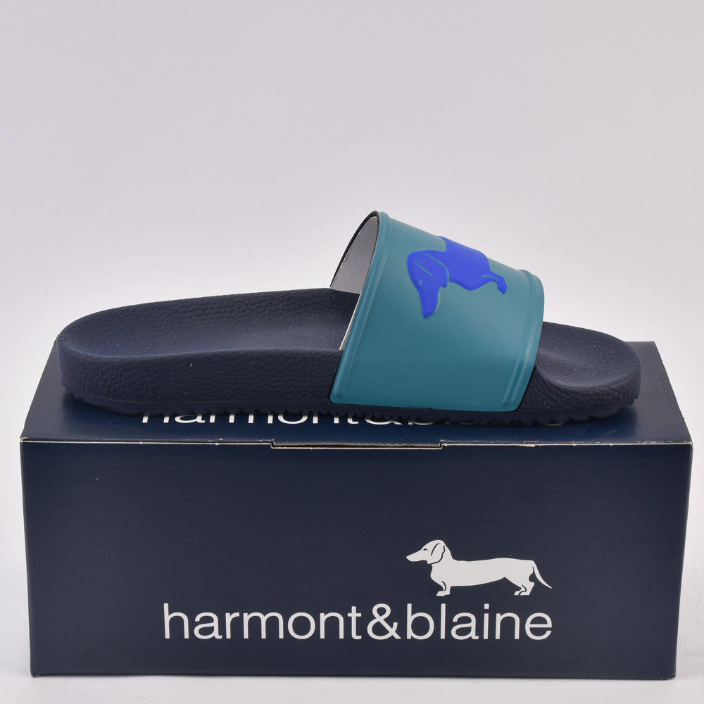 HARMONT AND BLAINE CIABATTA UOMO EVA - LOGO VERDE MARE - BLU