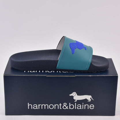 HARMONT AND BLAINE CIABATTA UOMO EVA - LOGO VERDE MARE - BLU