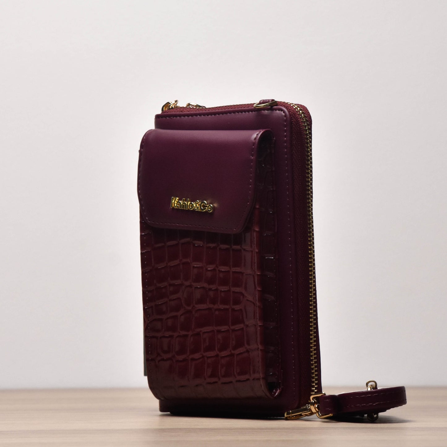 Porte feuille Kahlo and co GRENAT