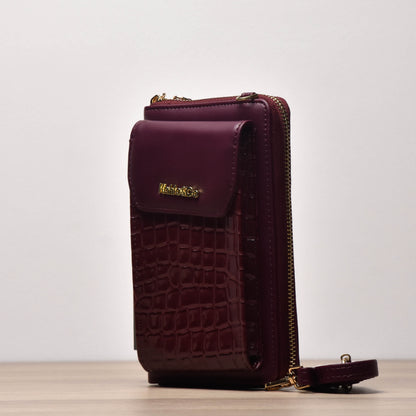 Porte feuille Kahlo and co GRENAT