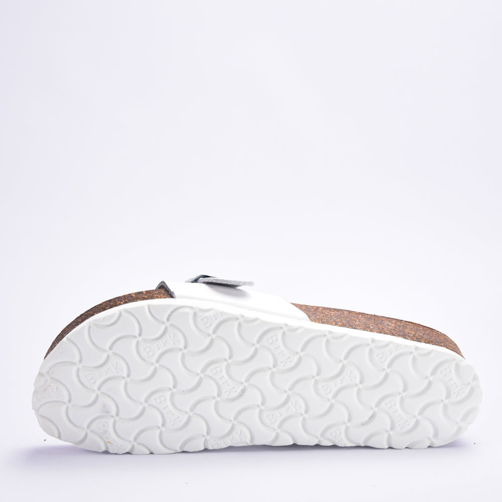 BIRKSBOT CUIR BLANC