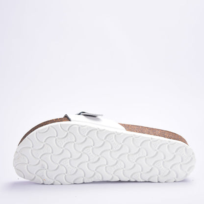 BIRKSBOT CUIR BLANC