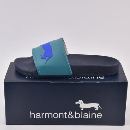 HARMONT AND BLAINE CIABATTA UOMO EVA - LOGO VERDE MARE - BLU