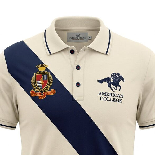 American College Polo pour Homme