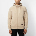 Sweat milano à capuche zippé homme BEIGE