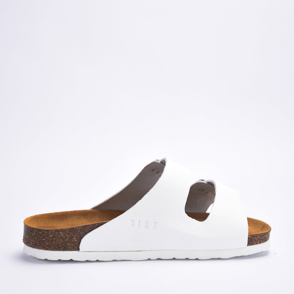 BIRKSBOT CUIR BLANC