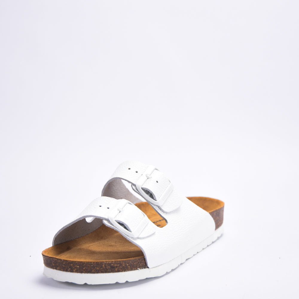 BIRKSBOT CUIR BLANC