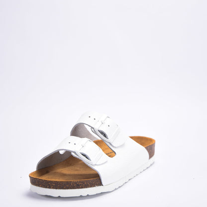 BIRKSBOT CUIR BLANC