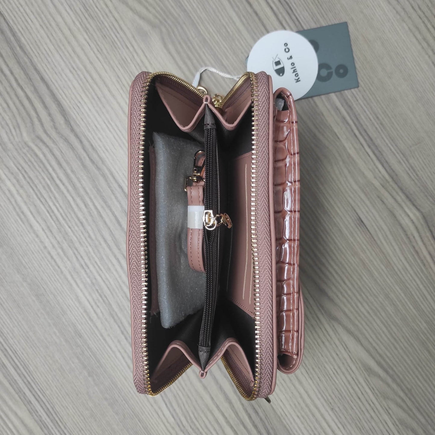 Porte feuille Kahlo and co Rose Gold