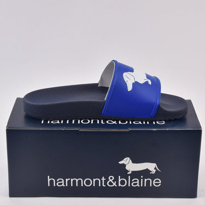 HARMONT AND BLAINE CIABATTA UOMO EVA - LOGO BLU - BIANCO