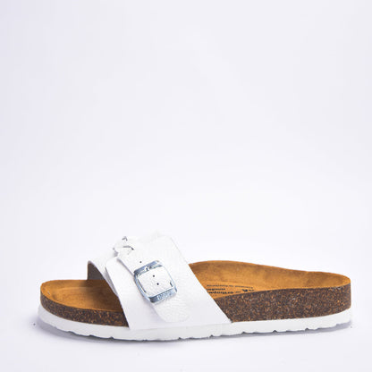 BIRKSBOT CUIR BLANC