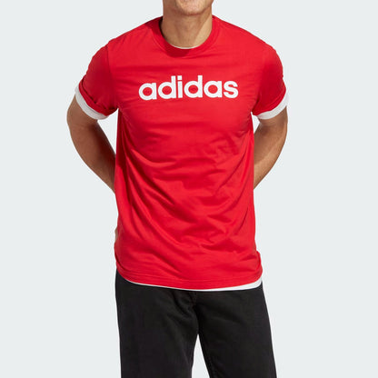 ADIDAS Essentials Single Jersey Linear Embroidered Logo Tee