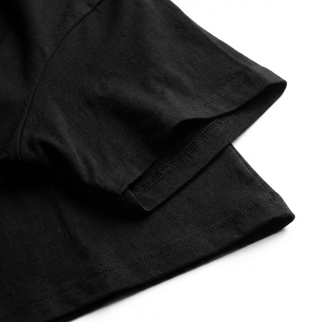 DEPART T-SHIRT HOMME NOIR 100% Coton simple