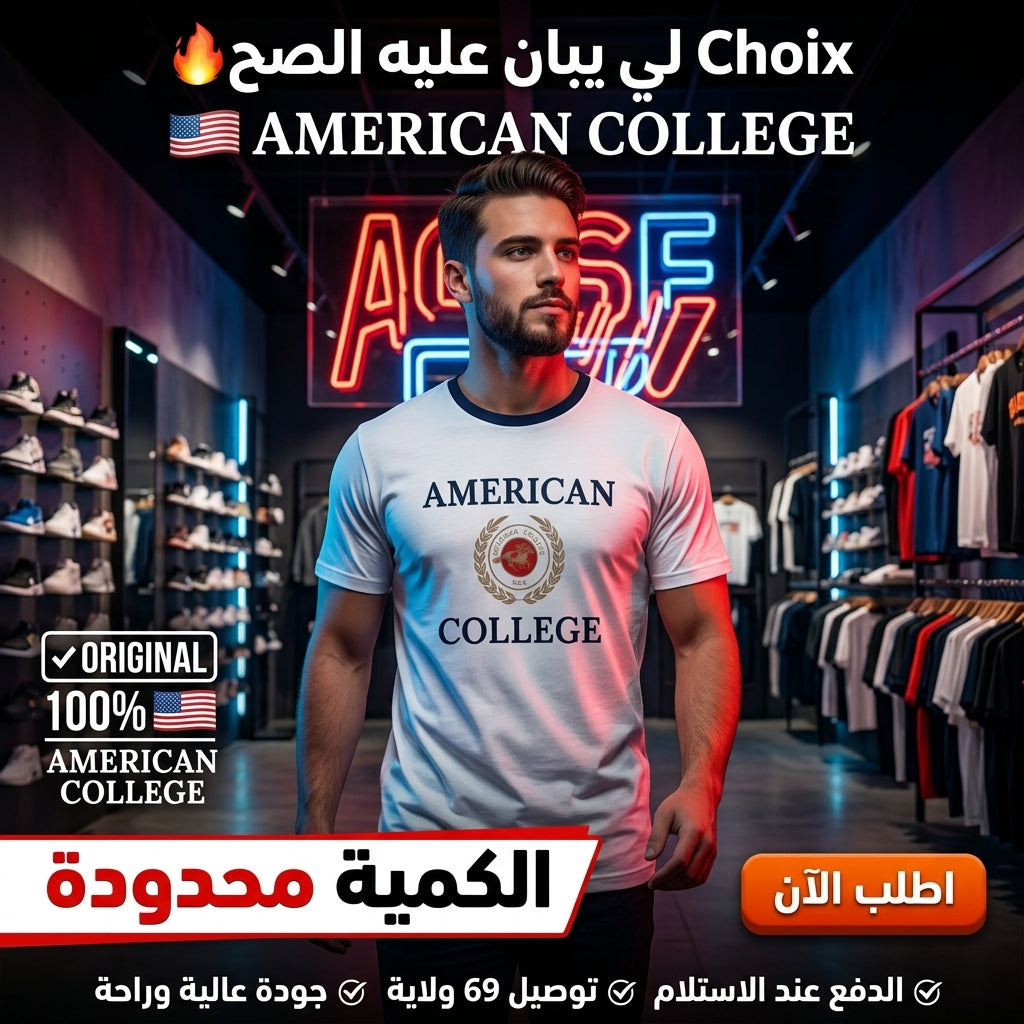 American College t-shirt pour Homme