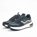 Harmont and Blaine Suede and Fabric Sneakers