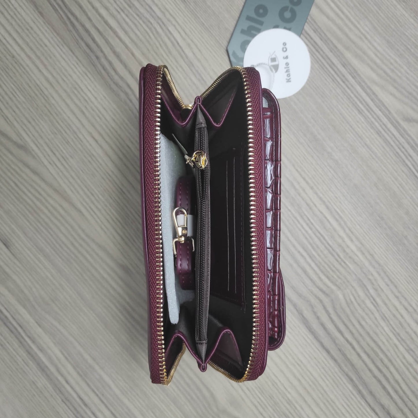 Porte feuille Kahlo and co GRENAT