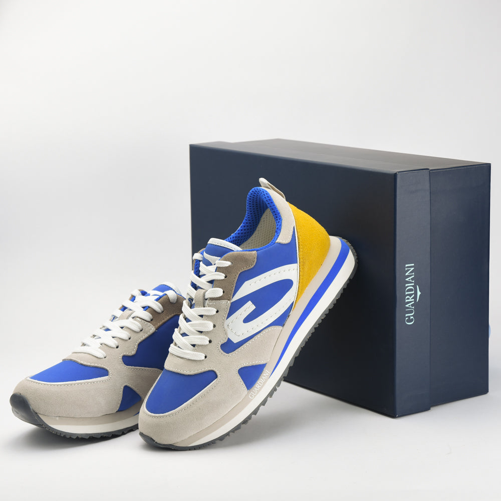 GUARDIANI - WEN 2300 LOW M SUE/NYLON PEARL/BLUE
