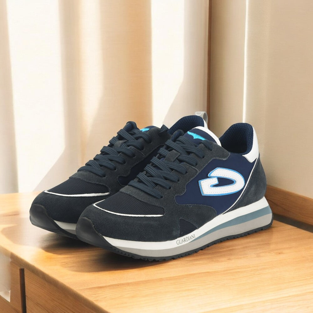ALBERTO GUARDIANI - WEN 3163 LOW M SUEDE LIGHT BLUE/ GR