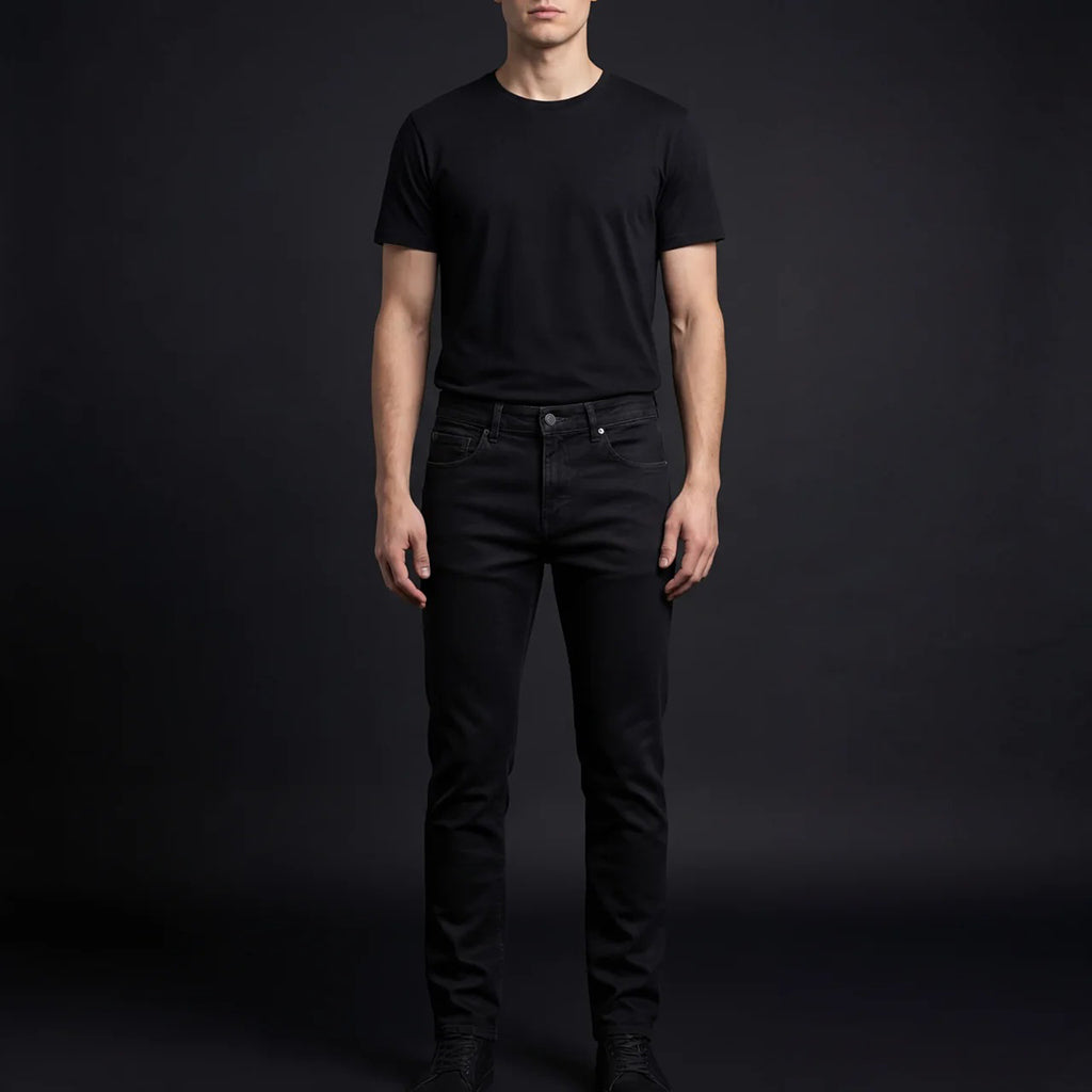 DEPART PANTALON JEAN SLIM HOMME noir