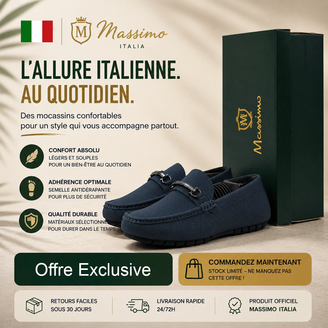 Massimo Mocassins Driving Loafers
