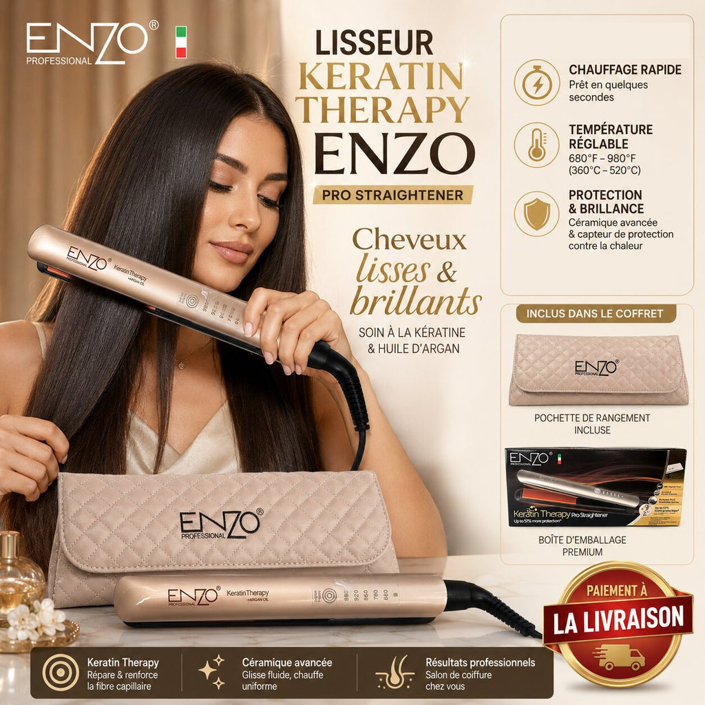 ENZO Professional Keratin Therapy Pro Straightener