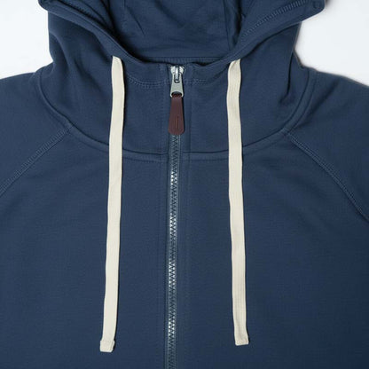 Sweat milano à capuche zippé homme SALVA BLUE