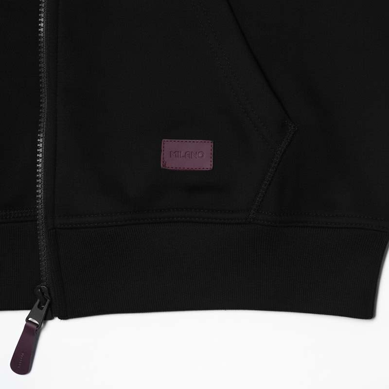 Sweat milano à capuche zippé homme NOIR