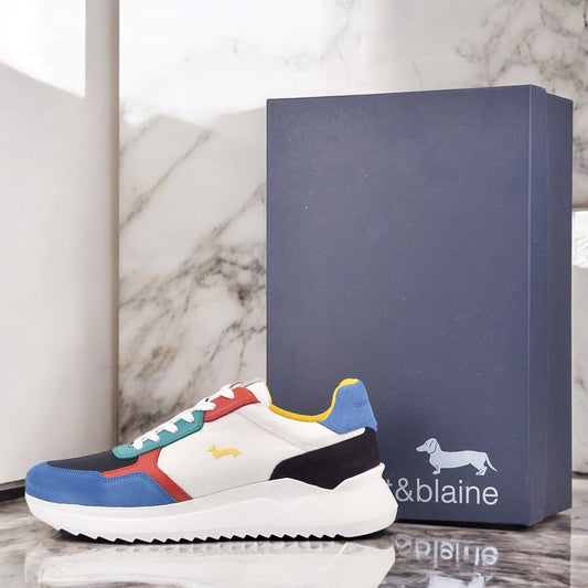 HARMONT AND BLAINE SCARPA UOMO CAMOSCIO AZZURRO