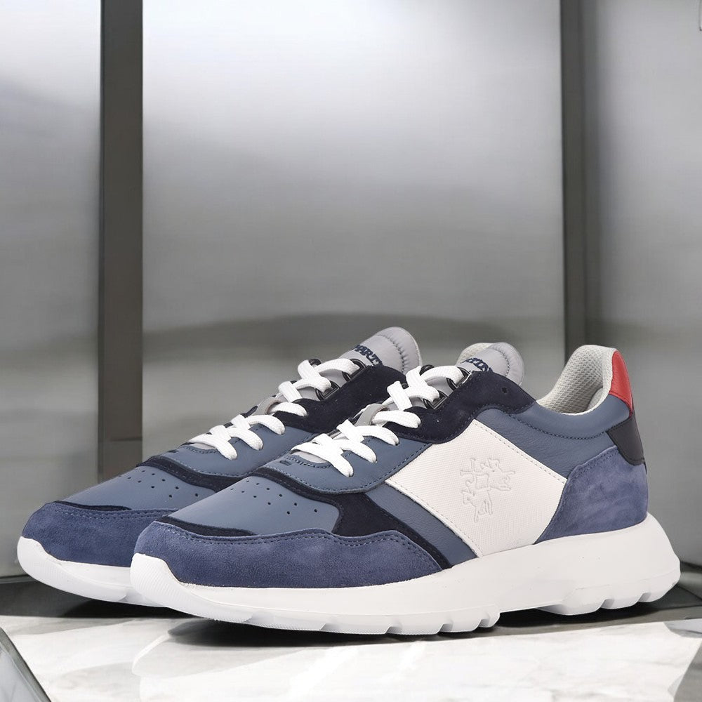 LA MARTINA SCARPA UOMO CAMOSCIO MANILA BLU BLU