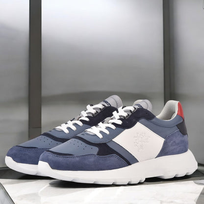 LA MARTINA SCARPA UOMO CAMOSCIO MANILA BLU BLU