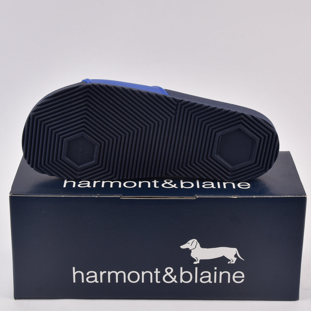 HARMONT AND BLAINE CIABATTA UOMO EVA - LOGO BLU - BIANCO