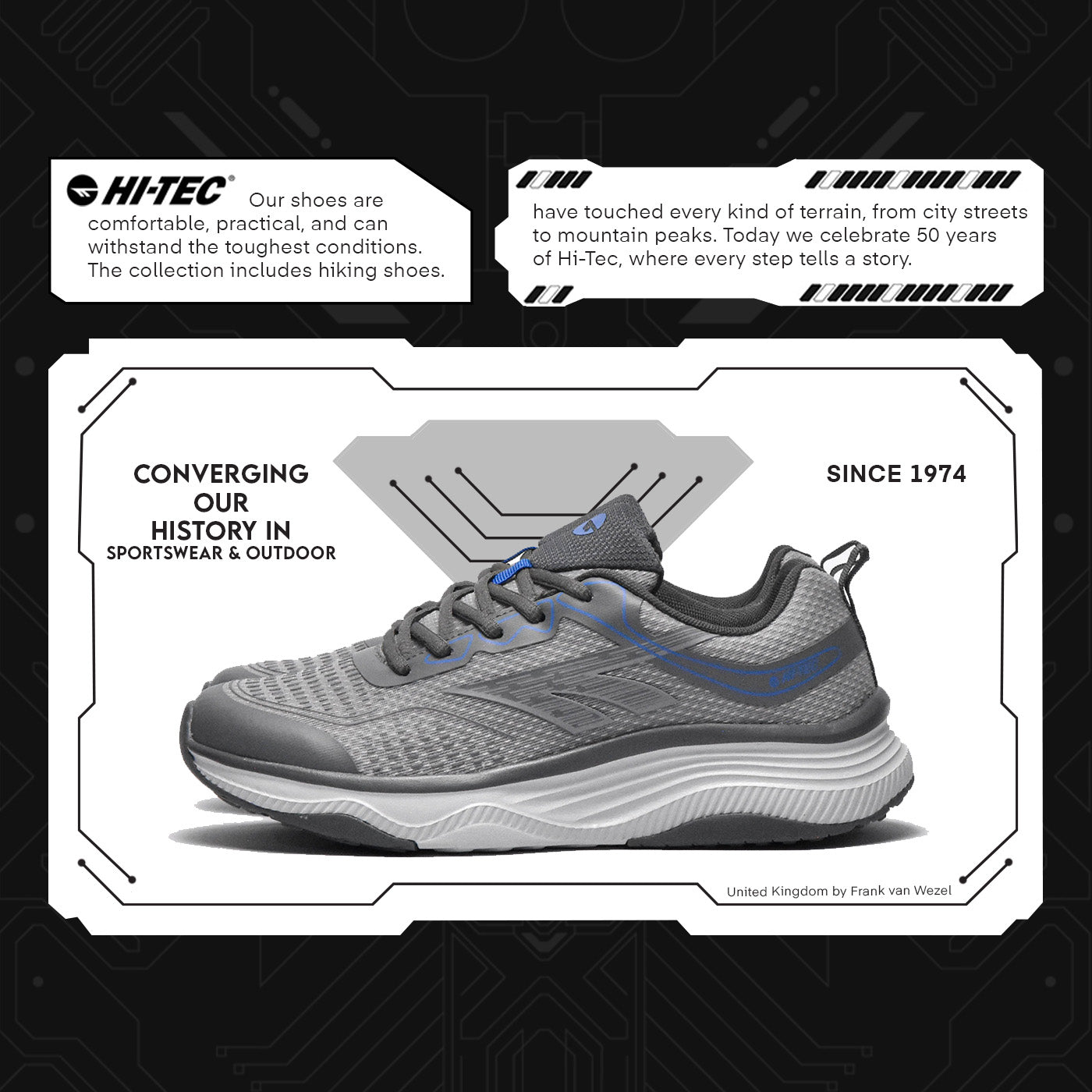 HI-TEC COURTNEY ULTIMATE GREY BLUE