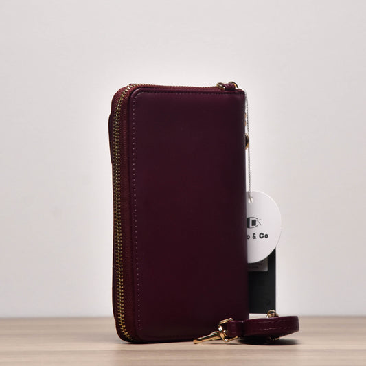 Porte feuille Kahlo and co GRENAT