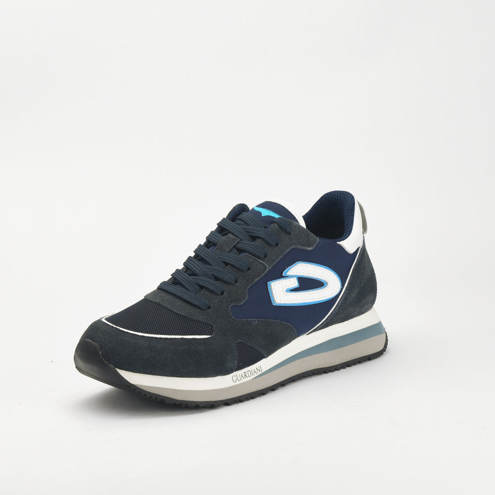 ALBERTO GUARDIANI - WEN 3163 LOW M SUEDE LIGHT BLUE/ GR