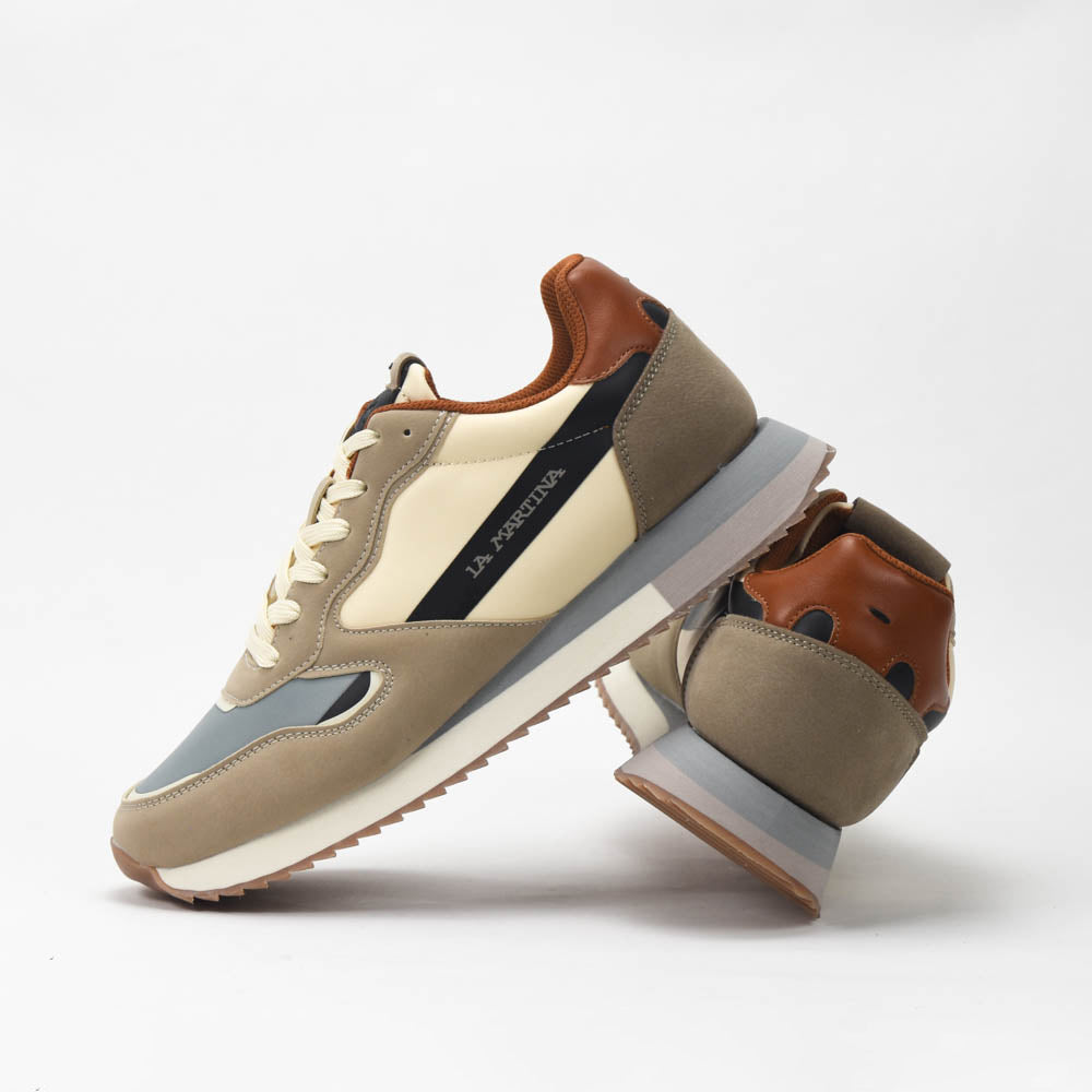 La Martina Low Sneakers Blue Leather