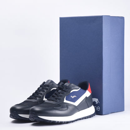 HARMONT AND BLAINE SCARPA UOMO CALF BLU